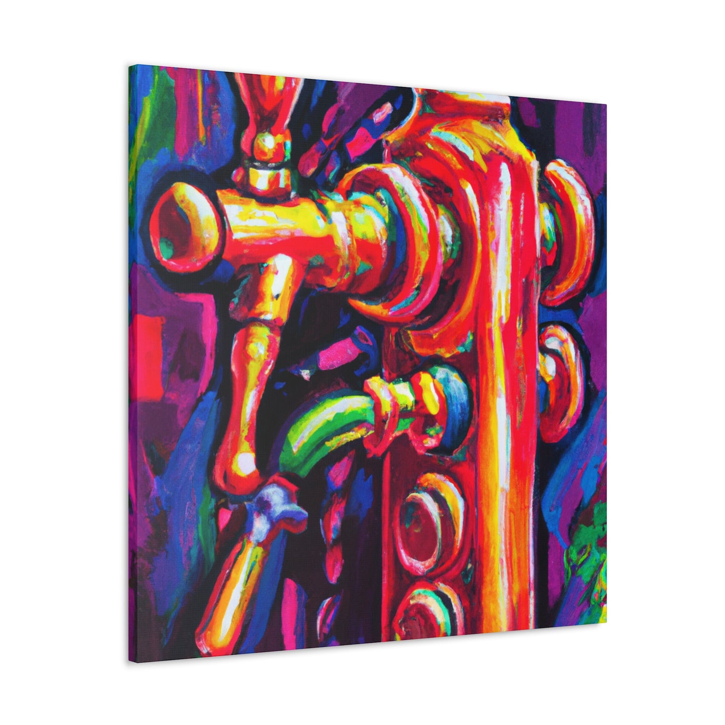 "Bar Tap Hues Vibrant" - Canvas