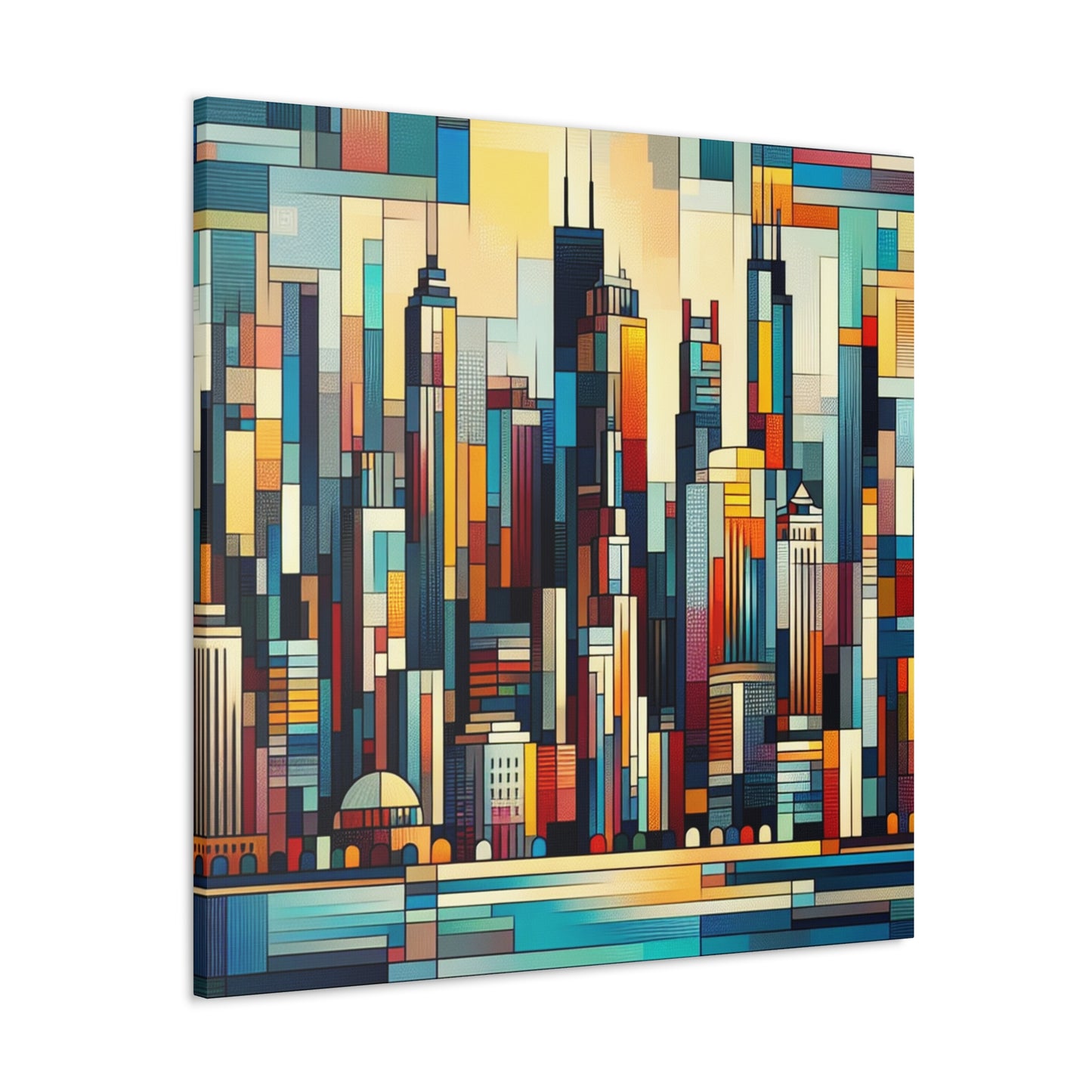 "Vibrant Urban Splendor" - Canvas