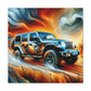 "Mystical Jeep Dreamscape" - Canvas