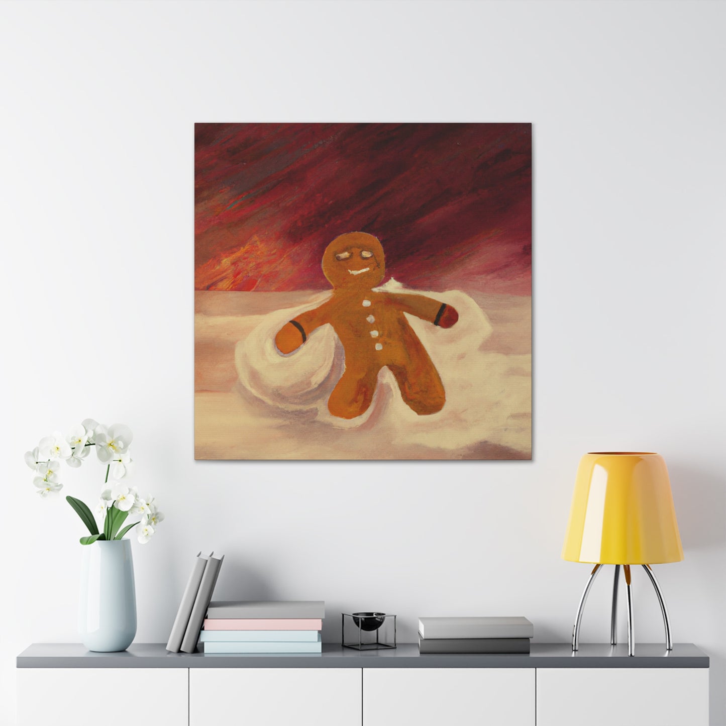 Gingerbread Man Dreamscape - Canvas