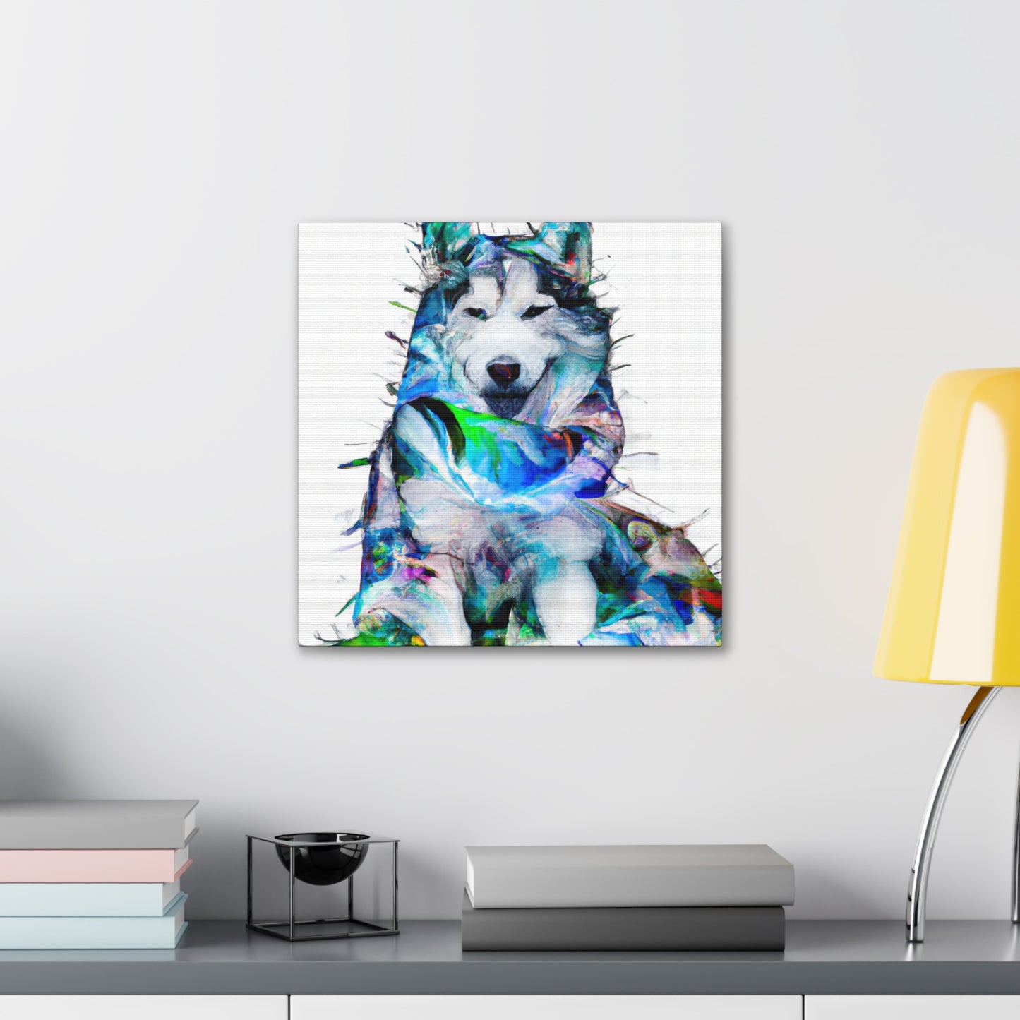 "Huskies in Abstraction" - Canvas