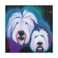 "Surreal Old English Sheepdog". - Canvas