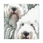 "Old English Sheepdog Dreaming" - Canvas