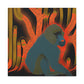 "Baboon In Art Deco" - Canvas