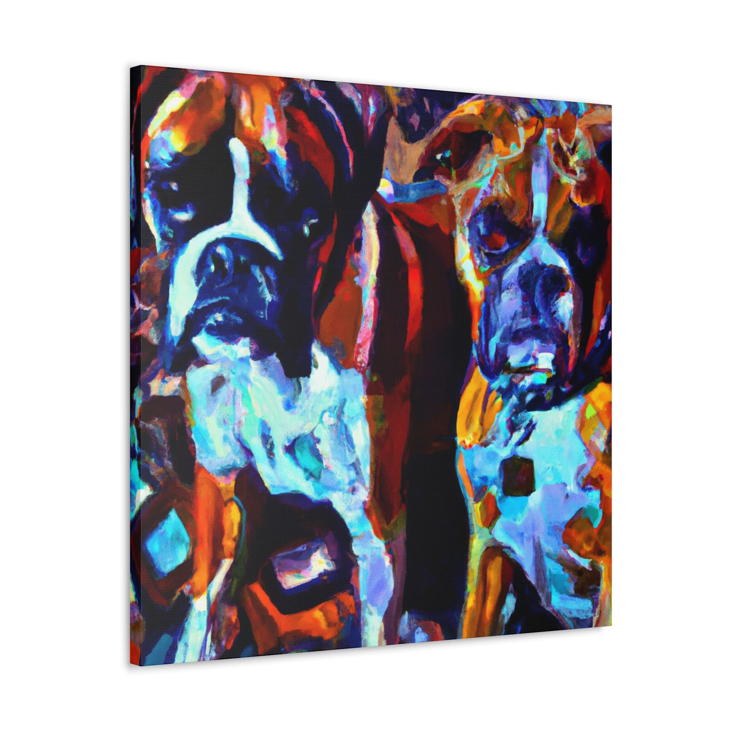 " Boxer's Portrait Unmasked" - Canvas