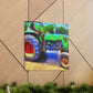 Tractor in Impressionism - Canvas