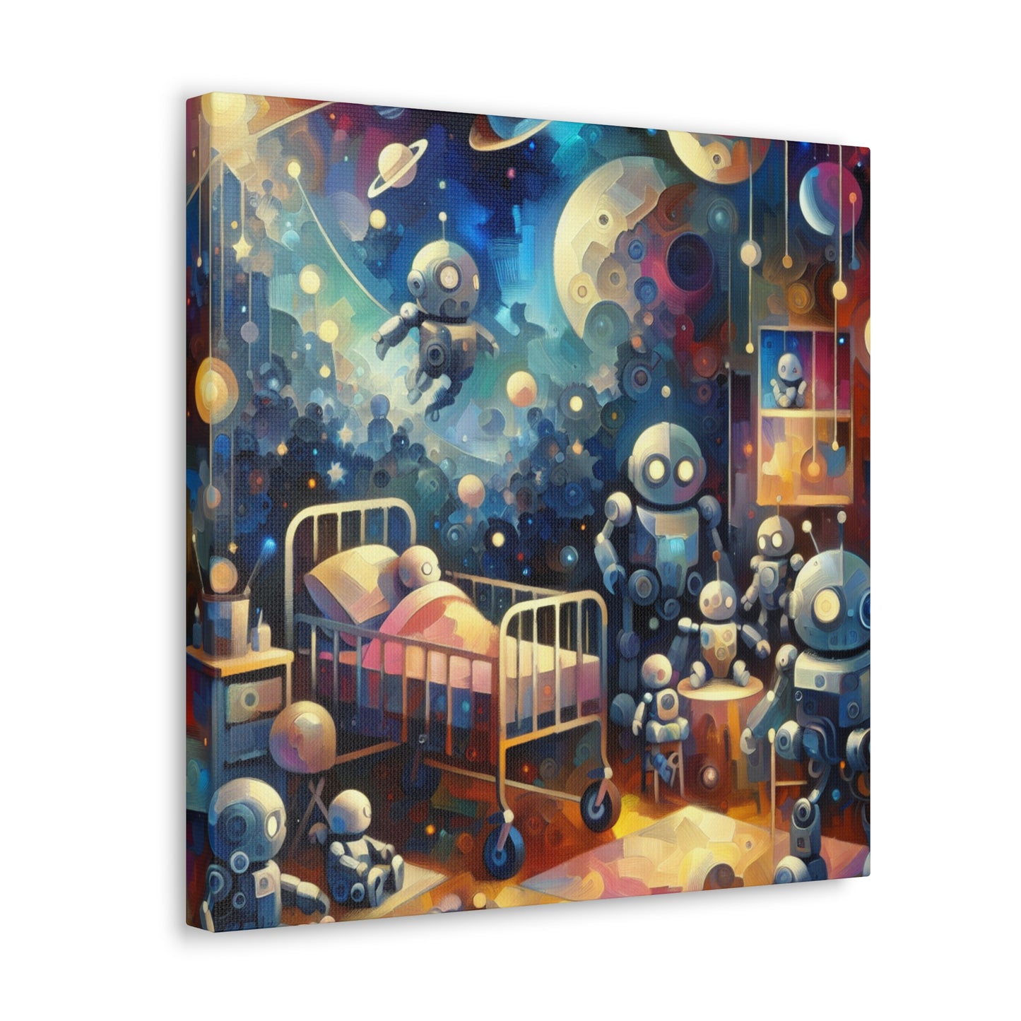 Metallic Cosmos Explorers - Canvas