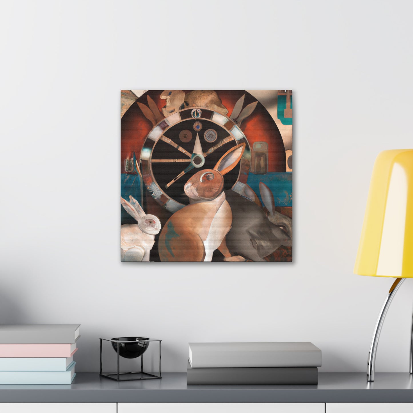 "Rabbit in Art Deco" - Canvas