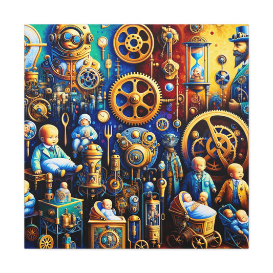 "Steam Tales Unleashed" - Canvas