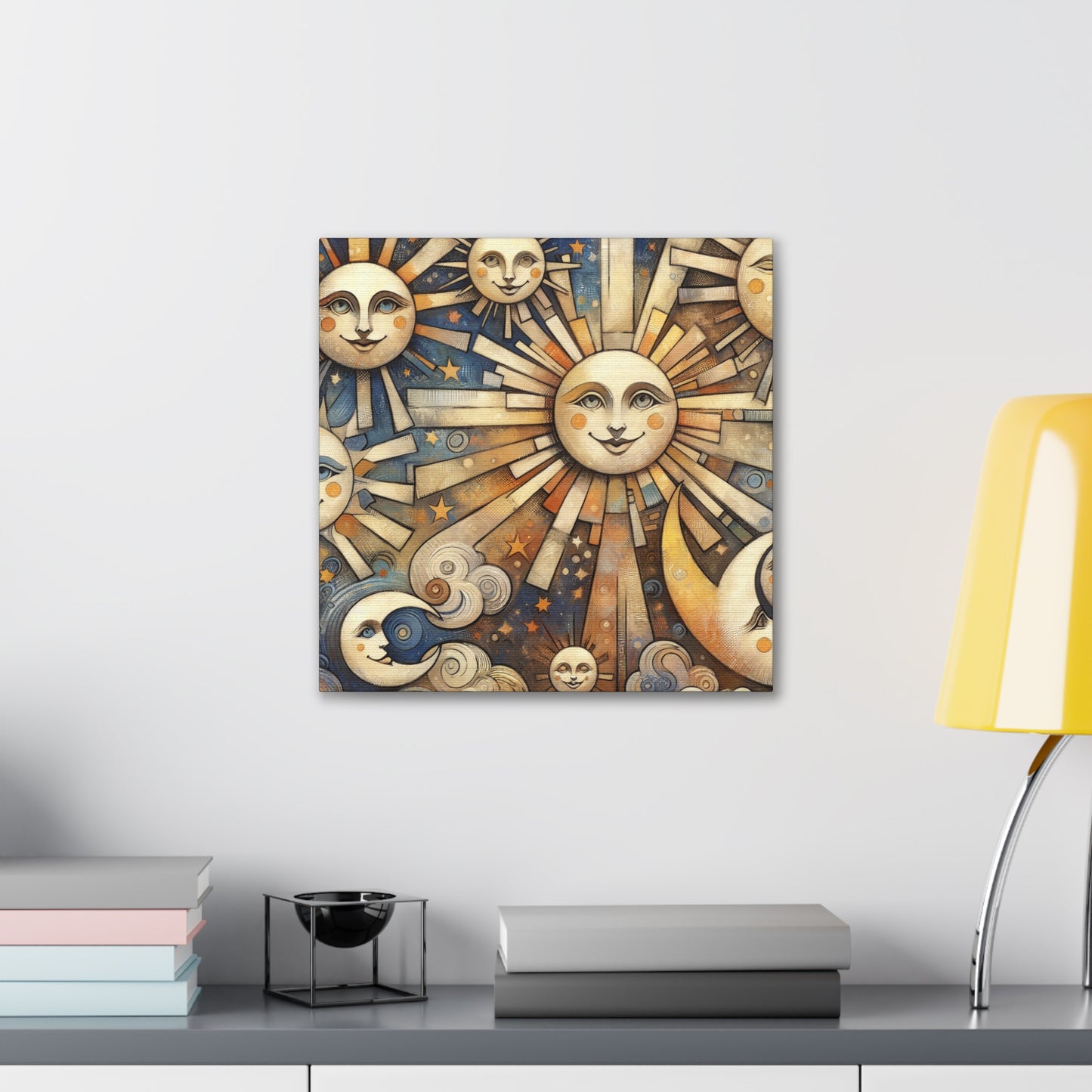 "Joyful Celestial Smiles" - Canvas