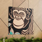 "Chimp Wisdom in Deco". - Canvas