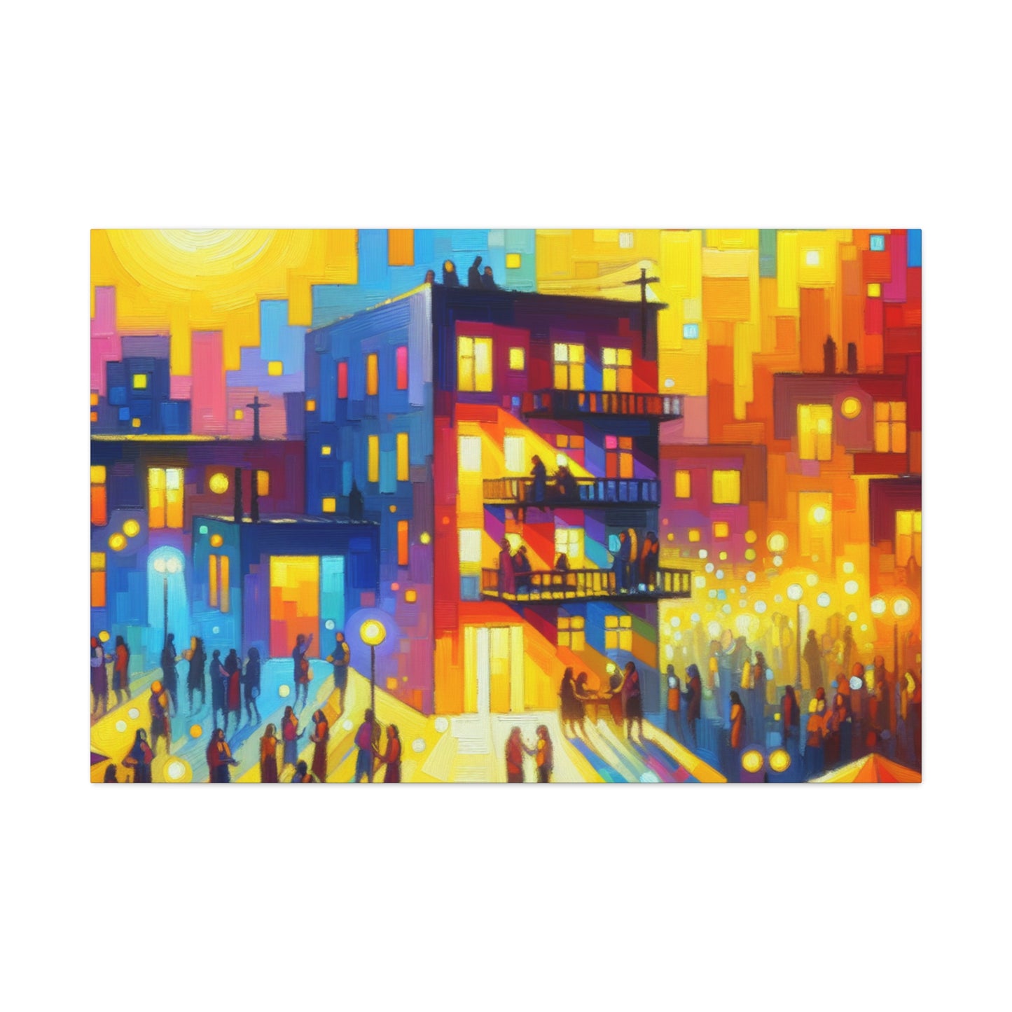 Vibrant Soirée Reverie - Canvas