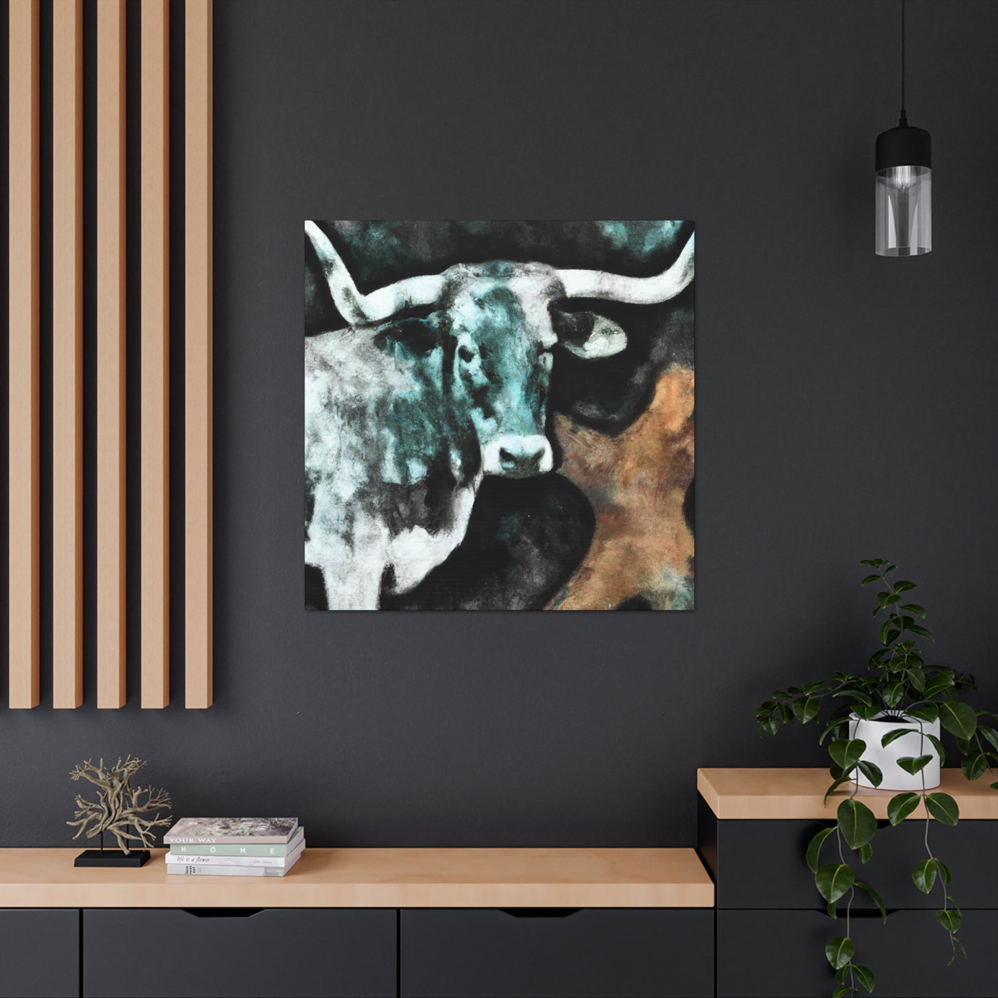 Texas Longhorn Majesty - Canvas