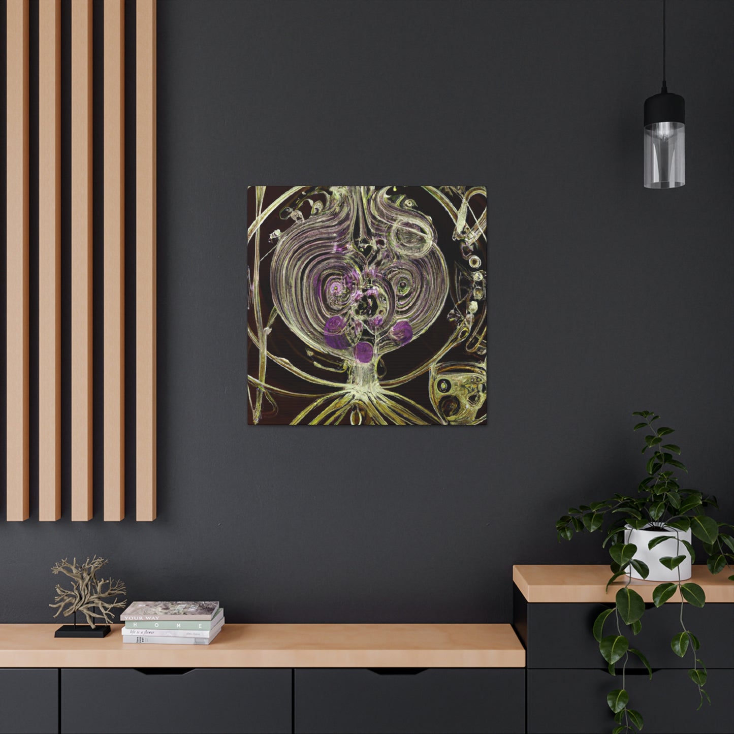 Onion in Steampunk Style - Canvas