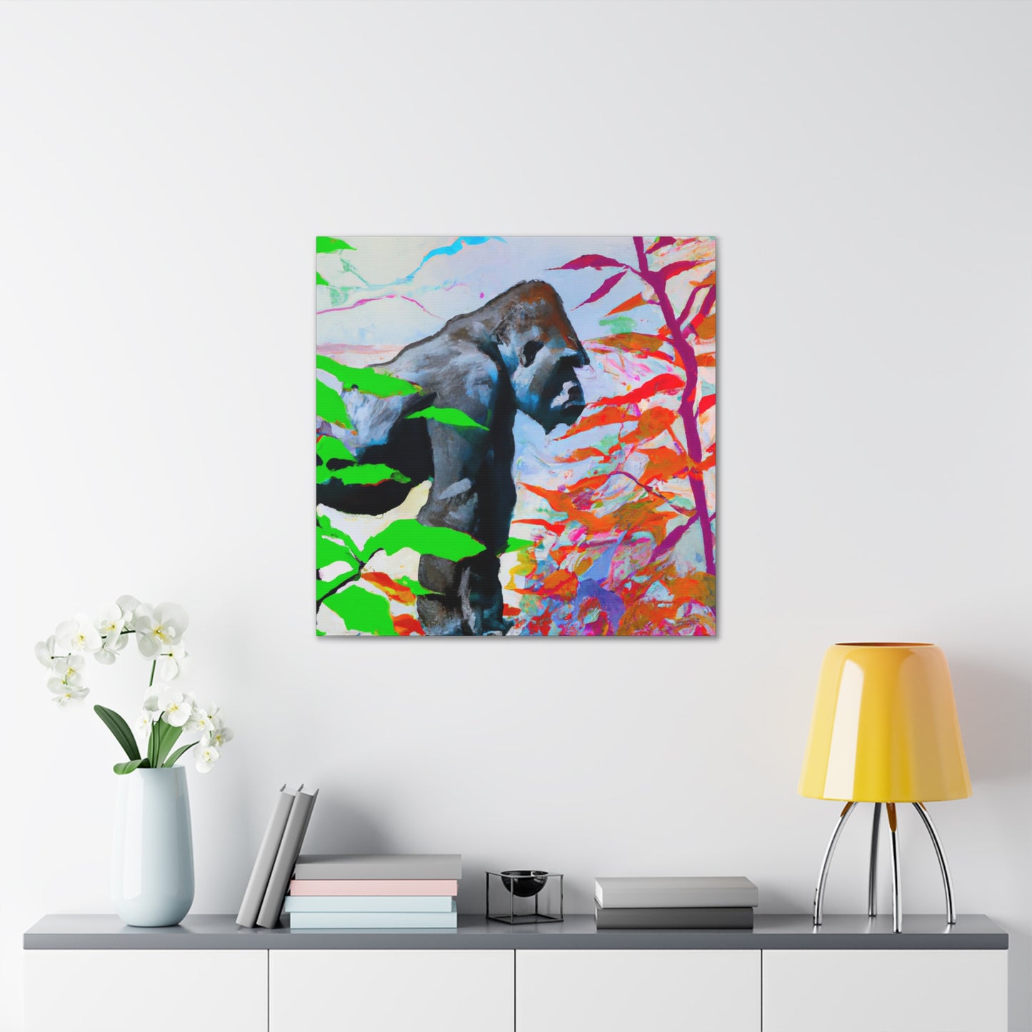 Gorilla In Monochrome - Canvas