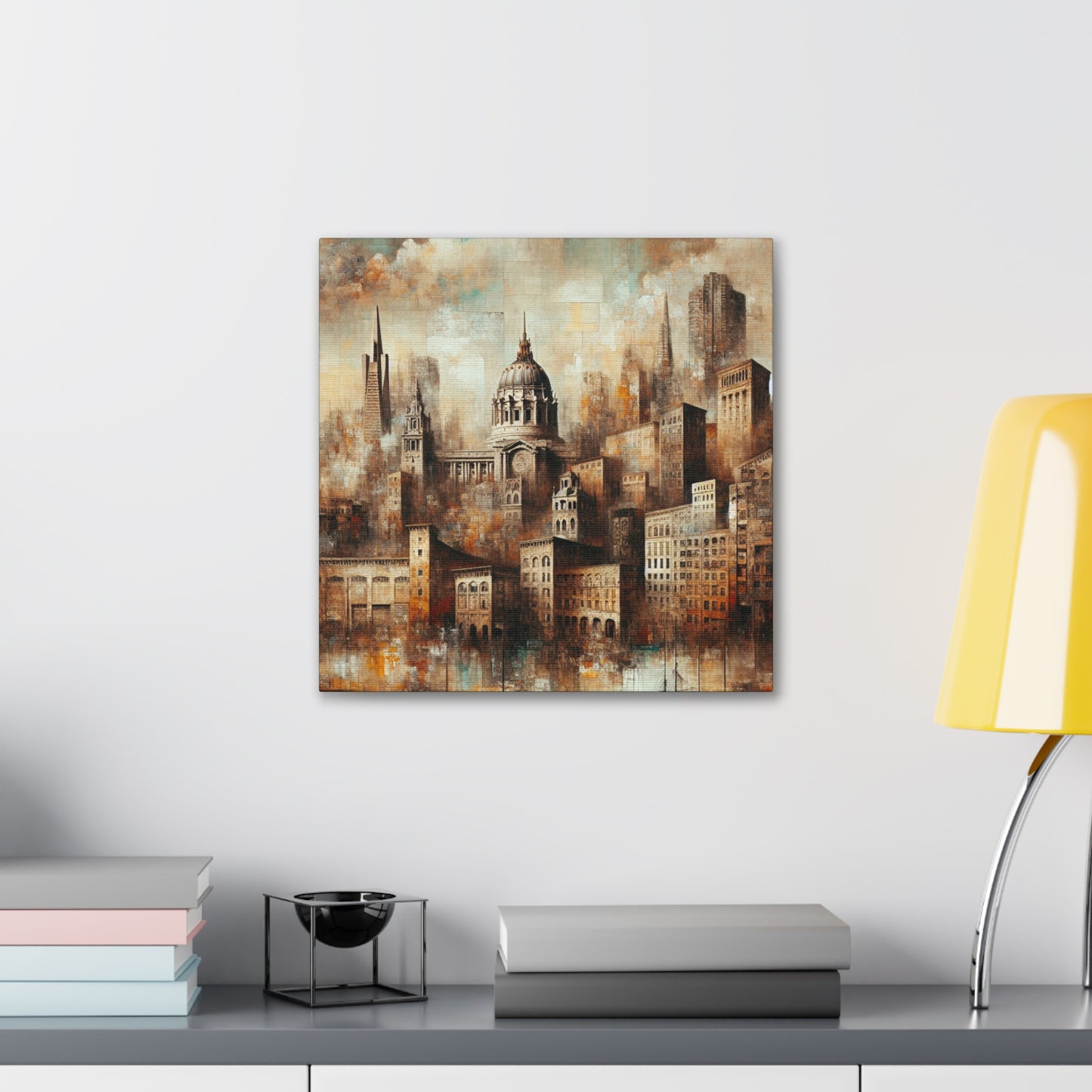 Golden Dream Cityscape - Canvas