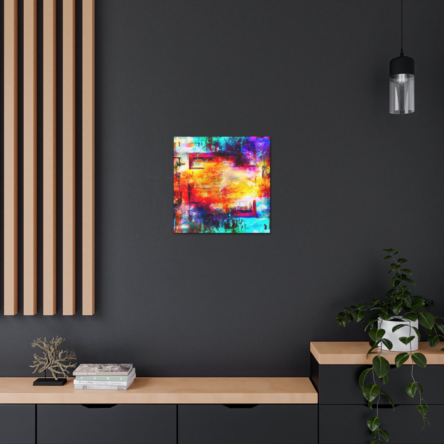 "Luminous Digital Aurora" - Canvas