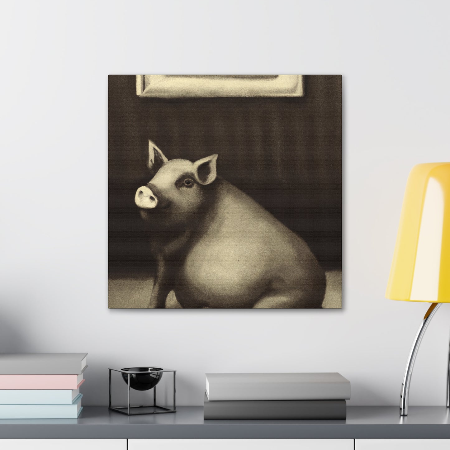 Potbelly Pig Fantasy - Canvas