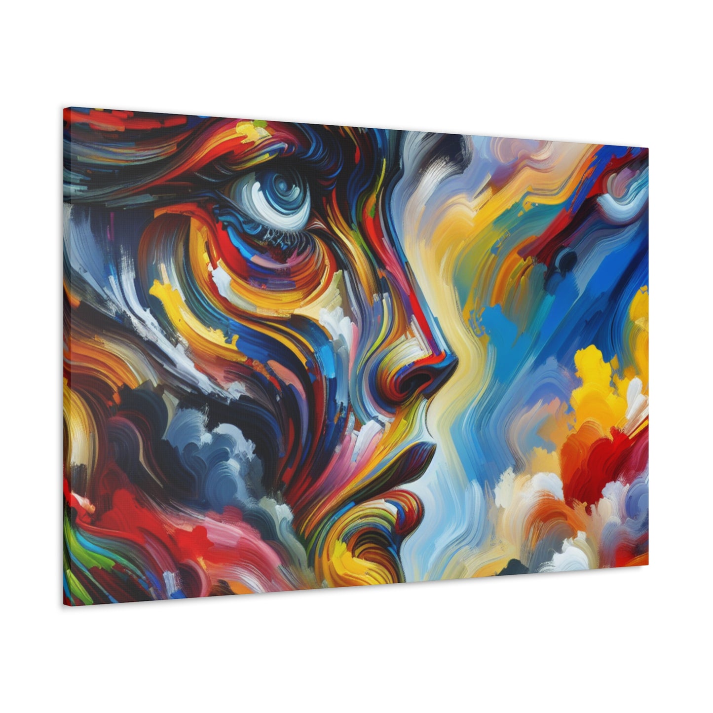 "Reflections Unleashed: Midnight Symphony" - Canvas