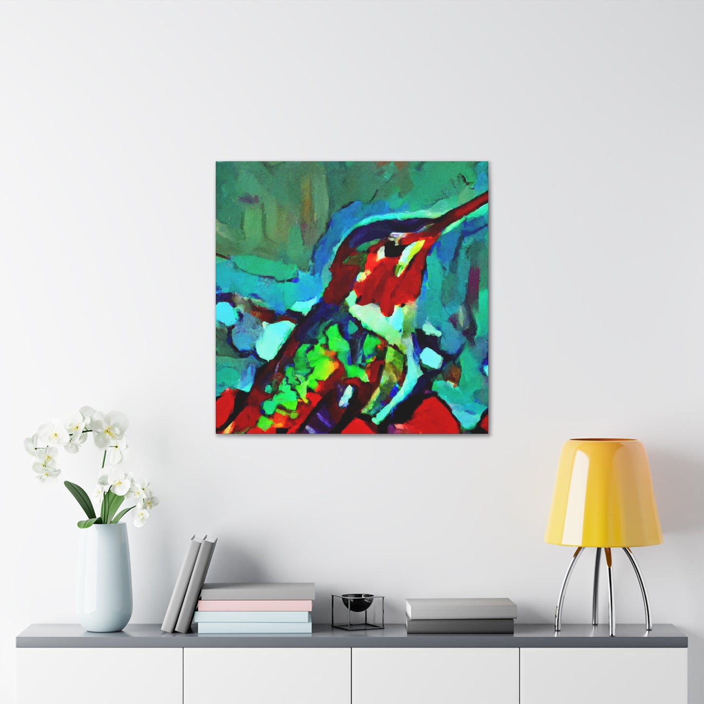 "Hummingbird of Abstraction" - Canvas