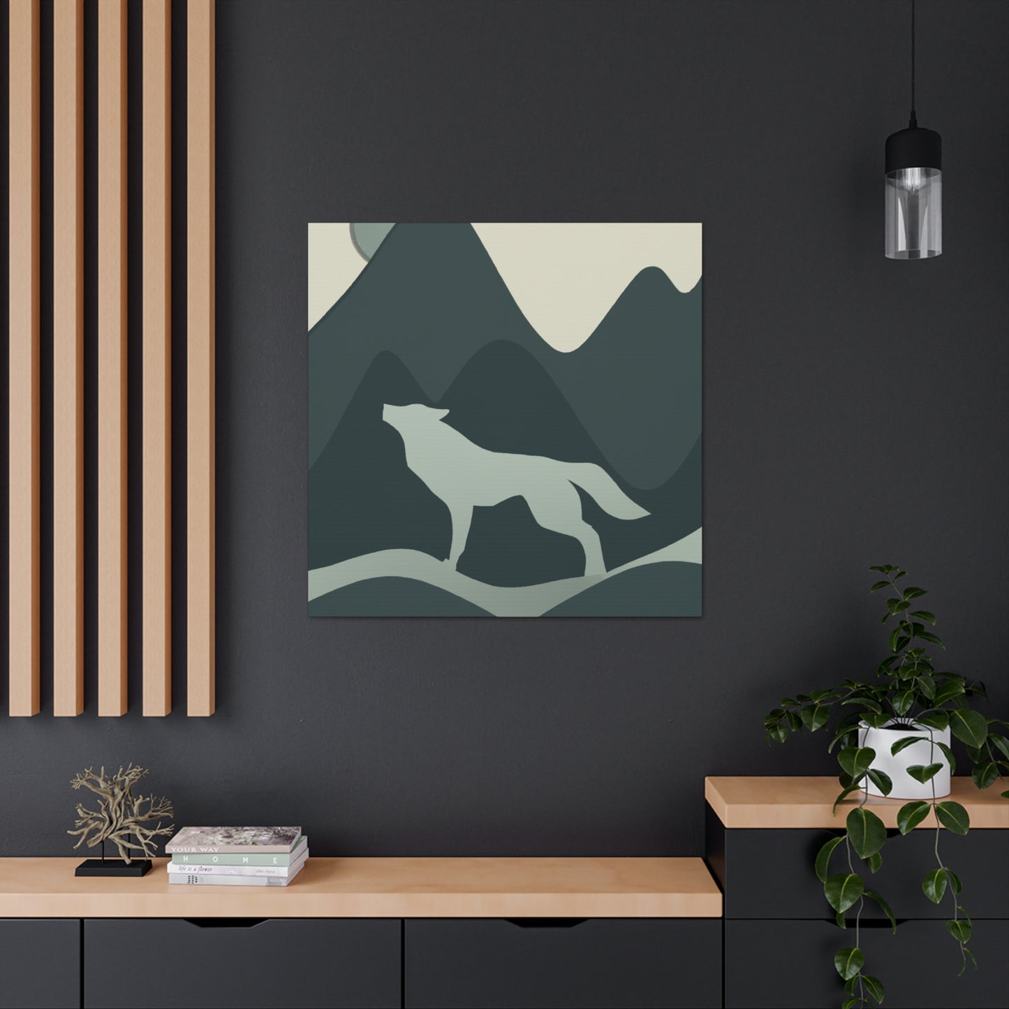 "Wolf in Art Deco" - Canvas