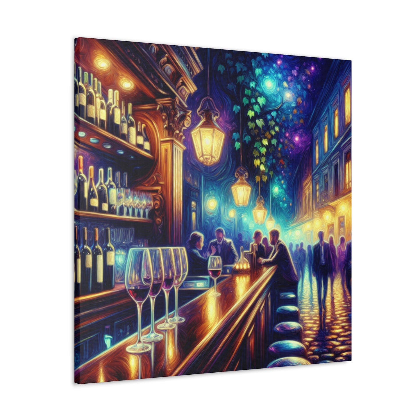 Vineyard Sunset Revelry - Canvas