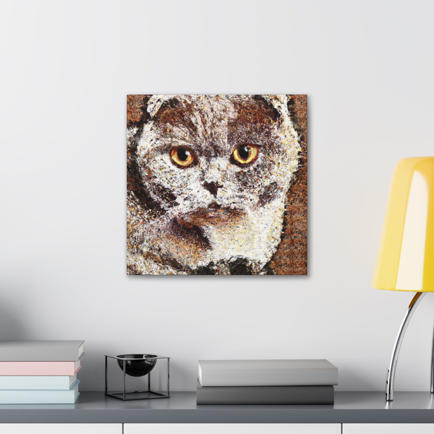 "Scottish Fold Sunrise Scene" - Canvas