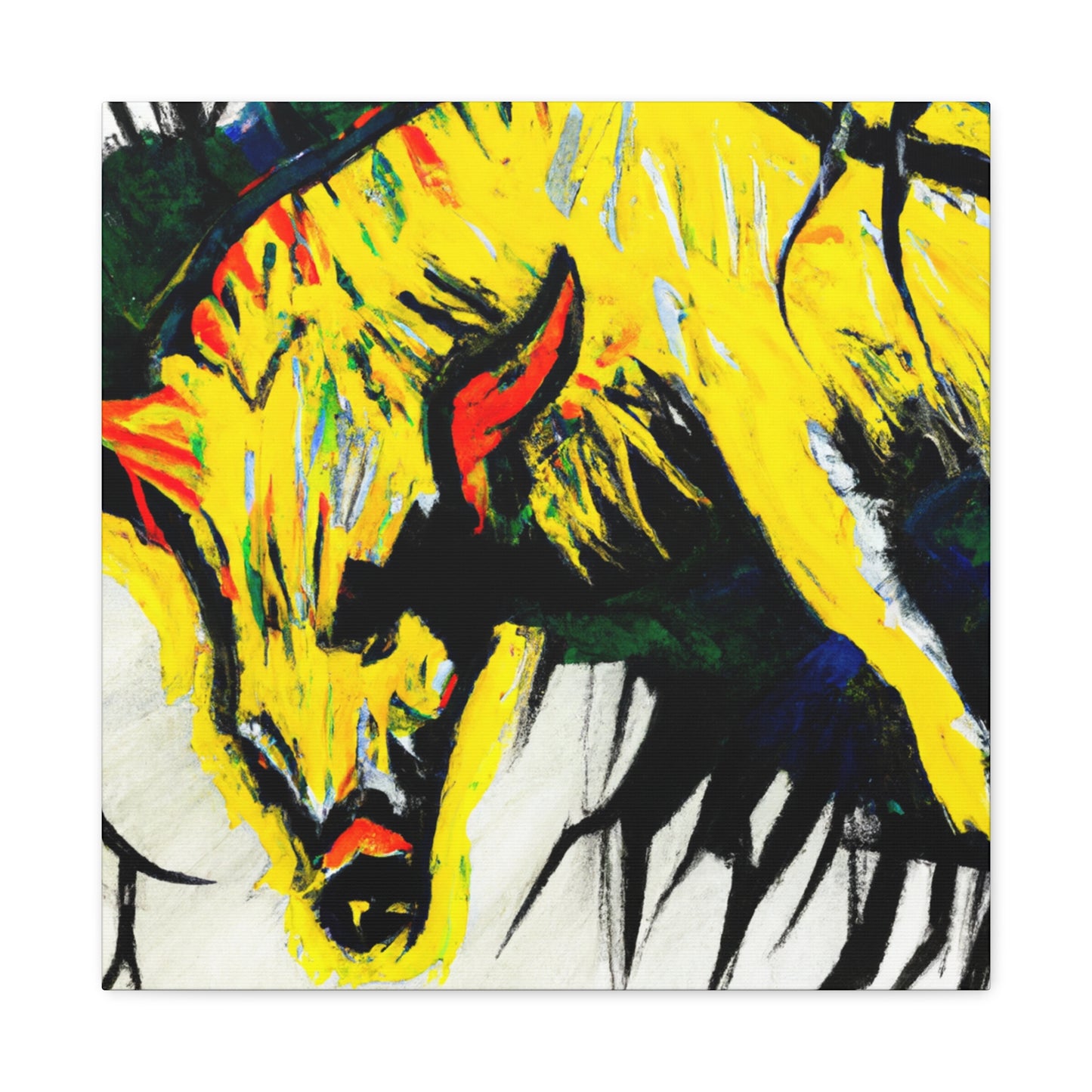 "Hyena's Masked Identity" - Canvas