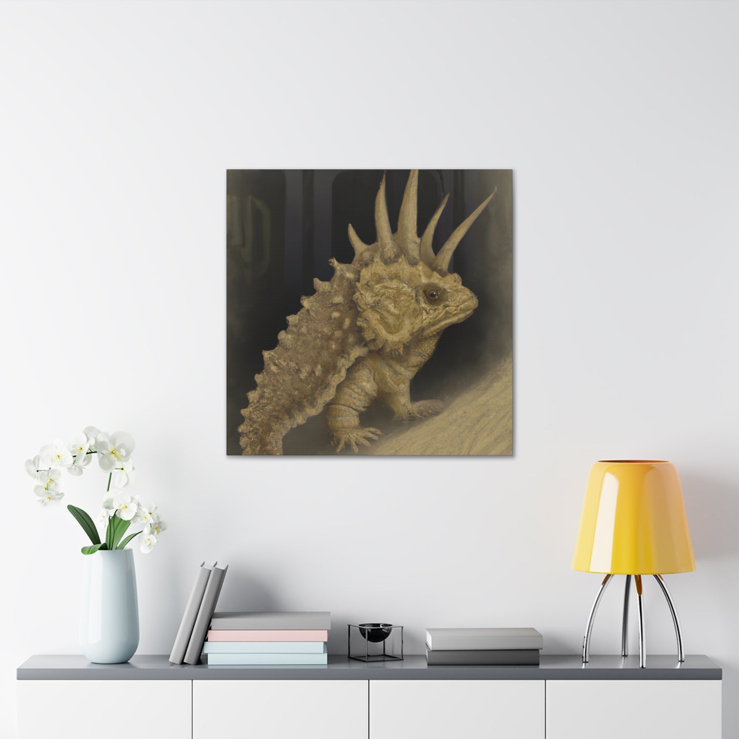 Horned Lizard Graffiti - Canvas