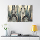 Cityscape Symphony in Bloom - Canvas