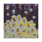 "Popcorn Palette Impasto" - Canvas