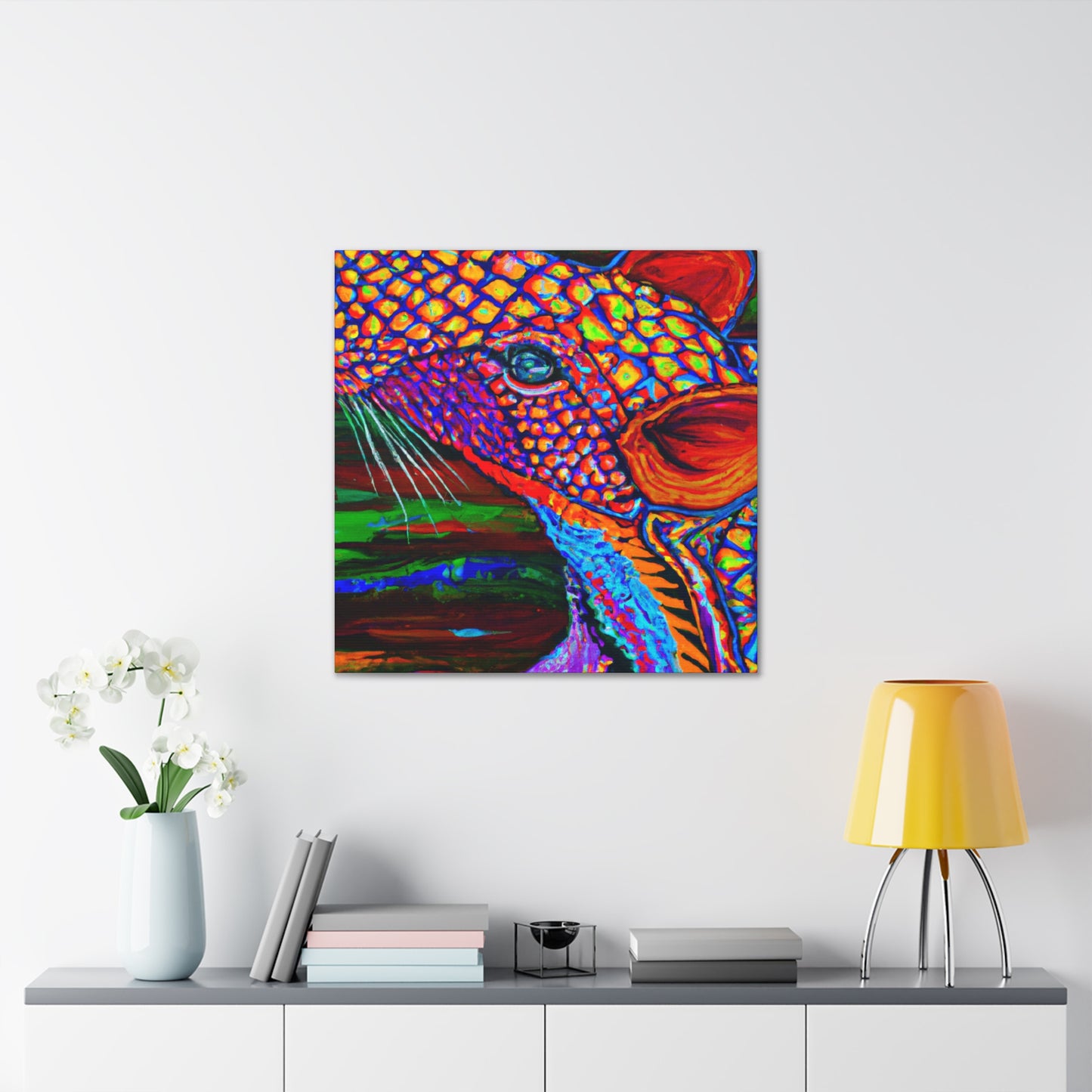 "Pangolin in India Glory" - Canvas