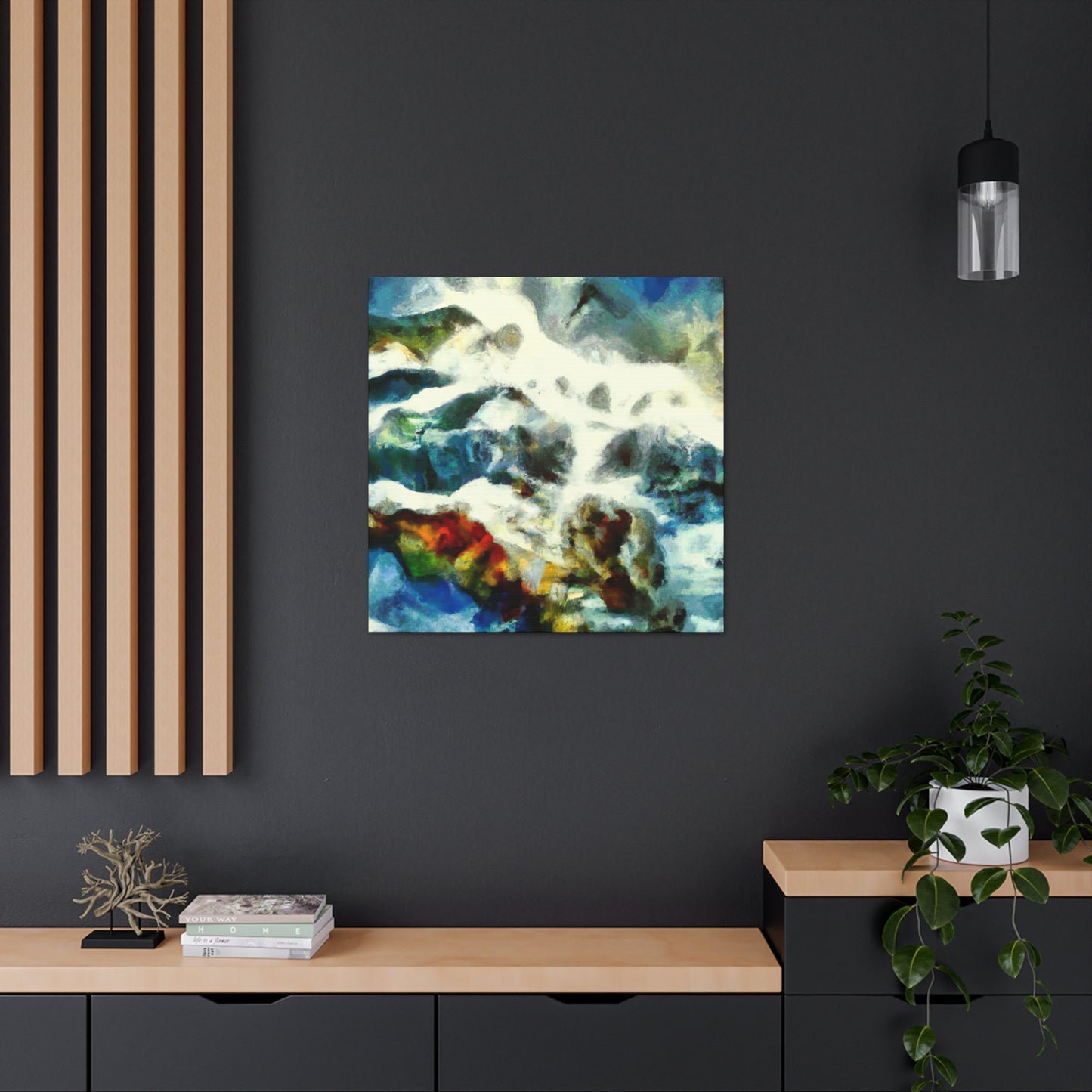 "Coastal Inspiration Abstract" - Canvas