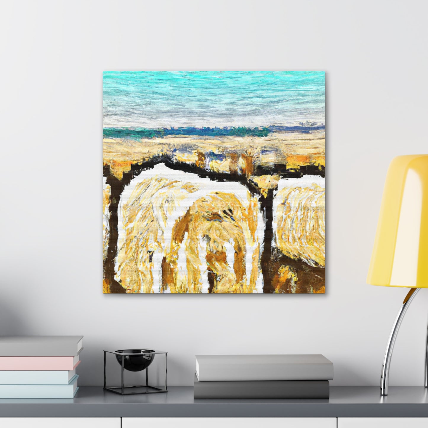 "Hay Field, Epic Dreaming" - Canvas