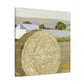 "Hay Bales in Golds" - Canvas