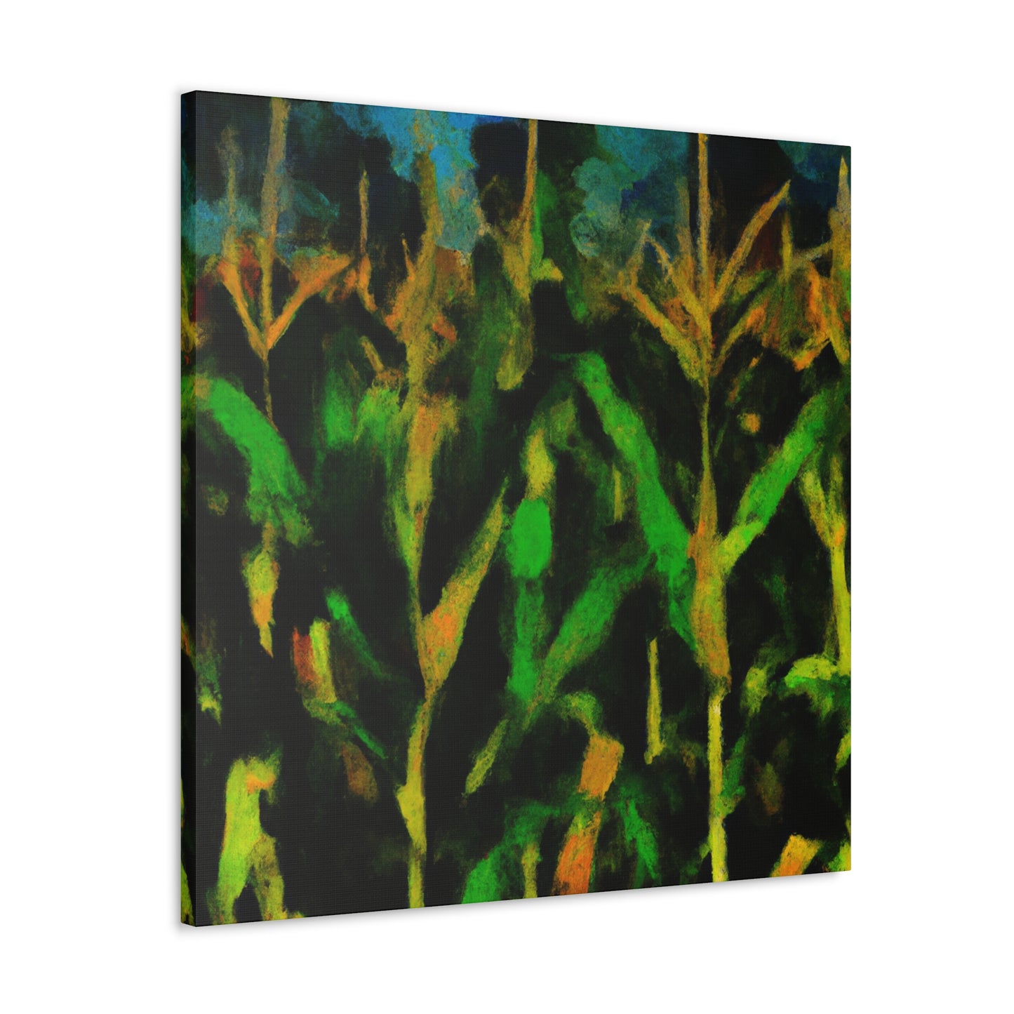 Cornfield Under Moonlight - Canvas