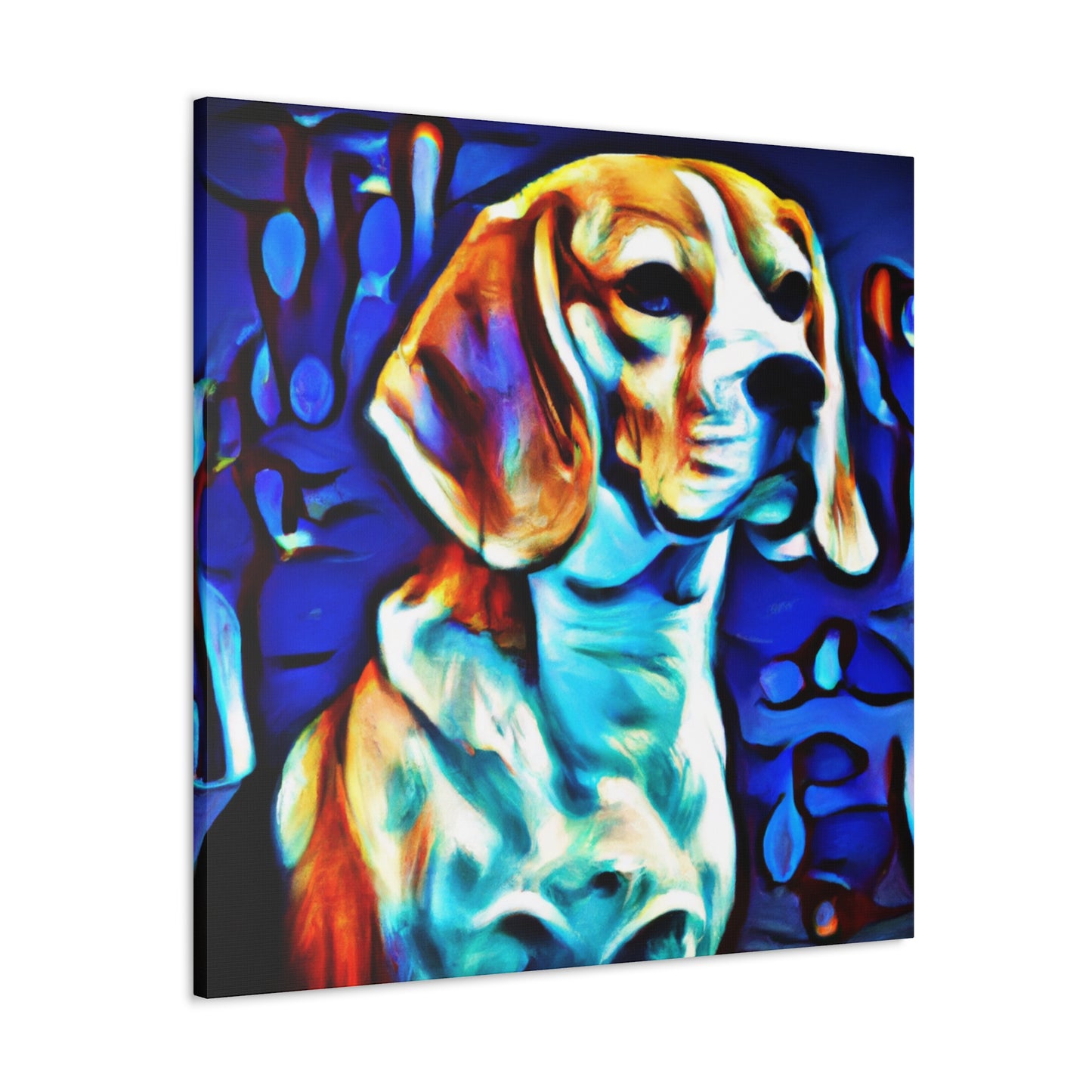 Beagle in Sunrise Glow - Canvas