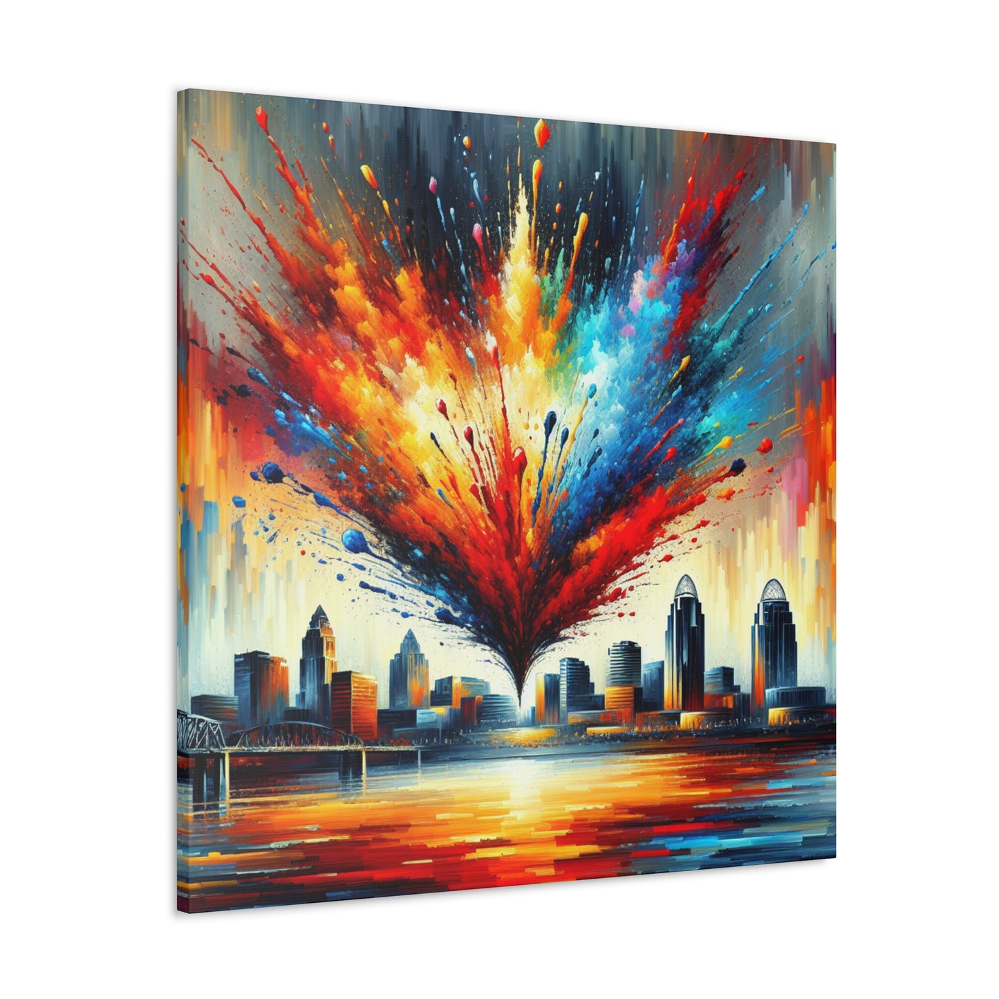 "Radiant Cincinnati Skies" - Canvas