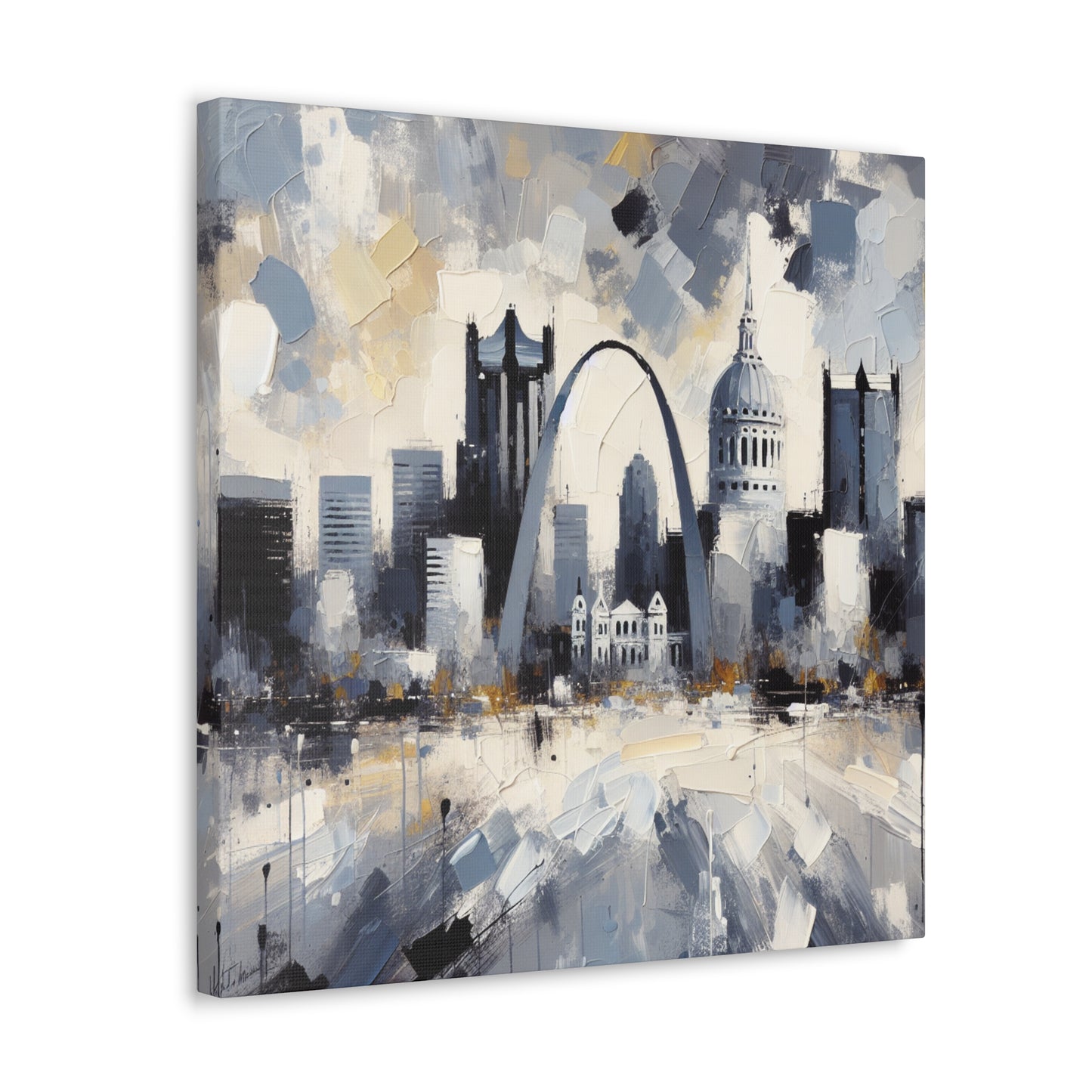 "Industrial Horizons Unveiled" - Canvas