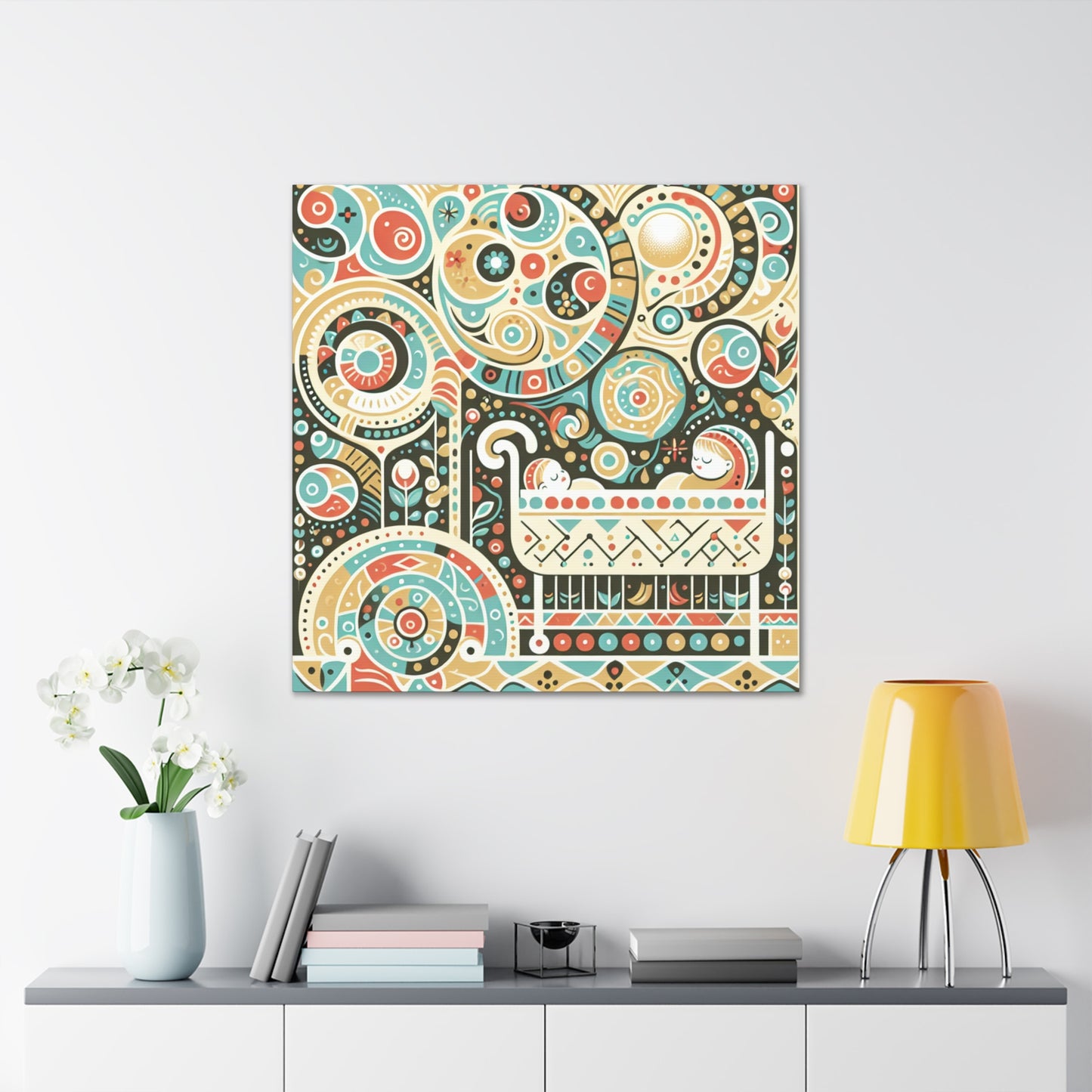 Whimsical Heritage Hues - Canvas