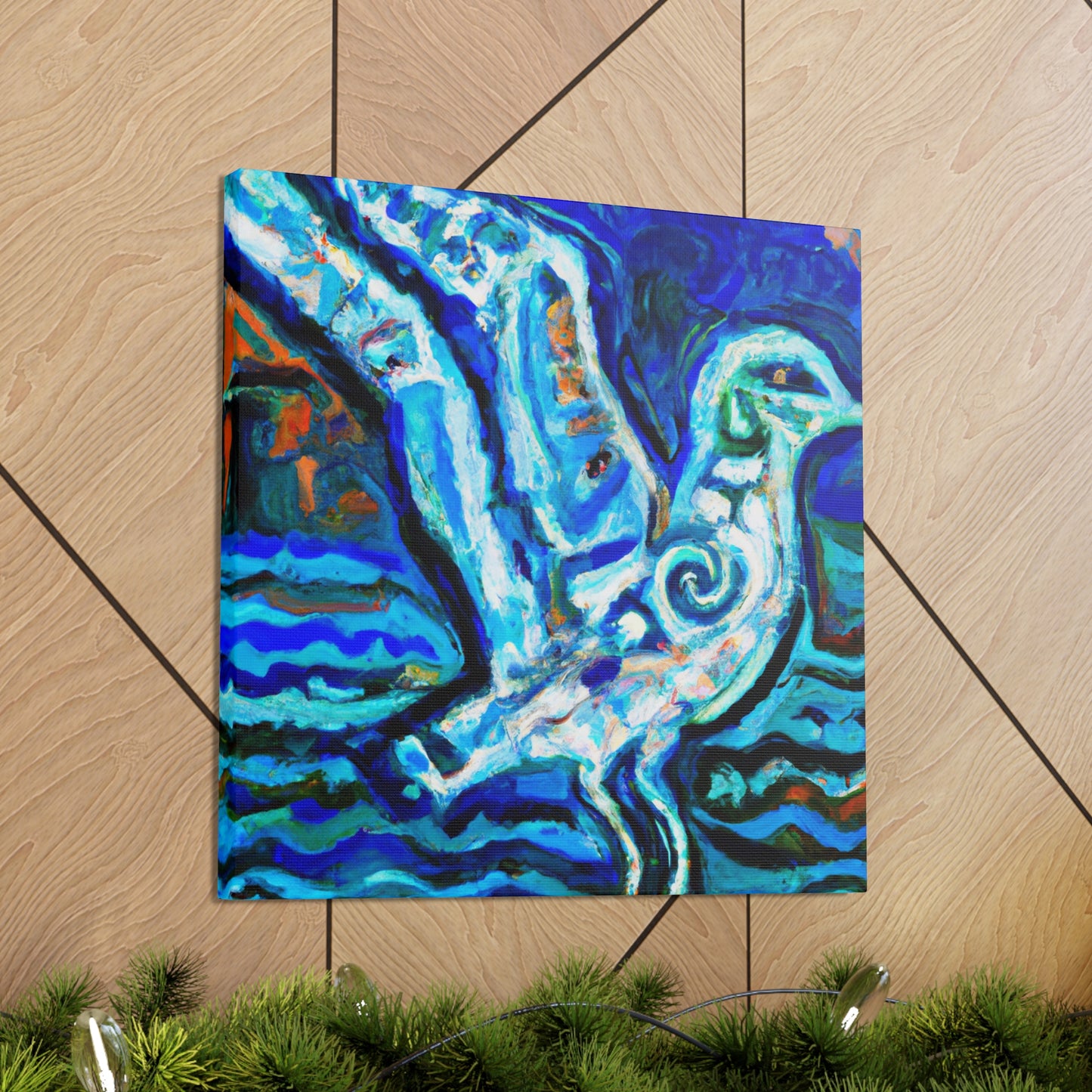 Seagulls on the Shore - Canvas