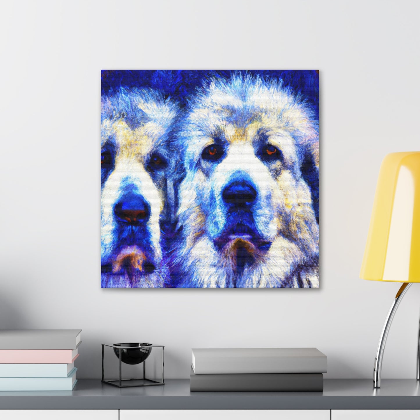 "Majesty of Great Pyrenees" - Canvas