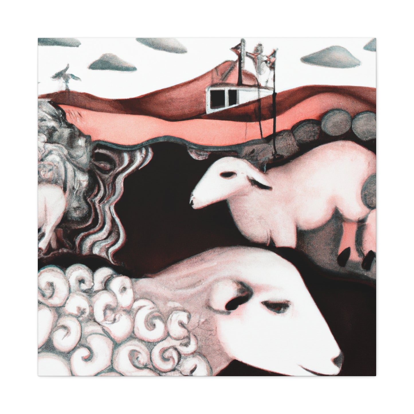 Sheep in Dreamland - Canvas