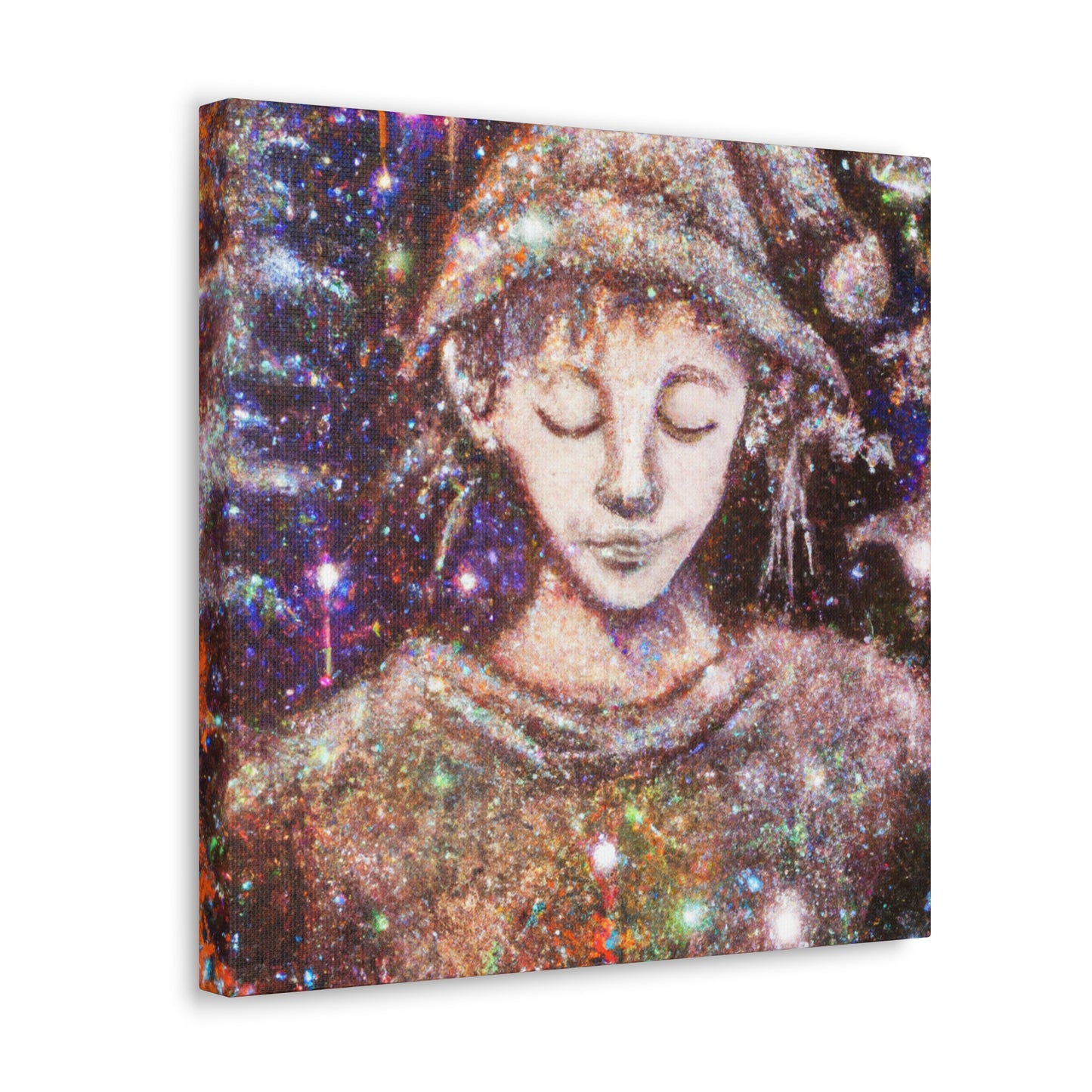 Elf in Pointillism - Canvas