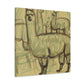 Alpaca Impressionist Sunrise - Canvas