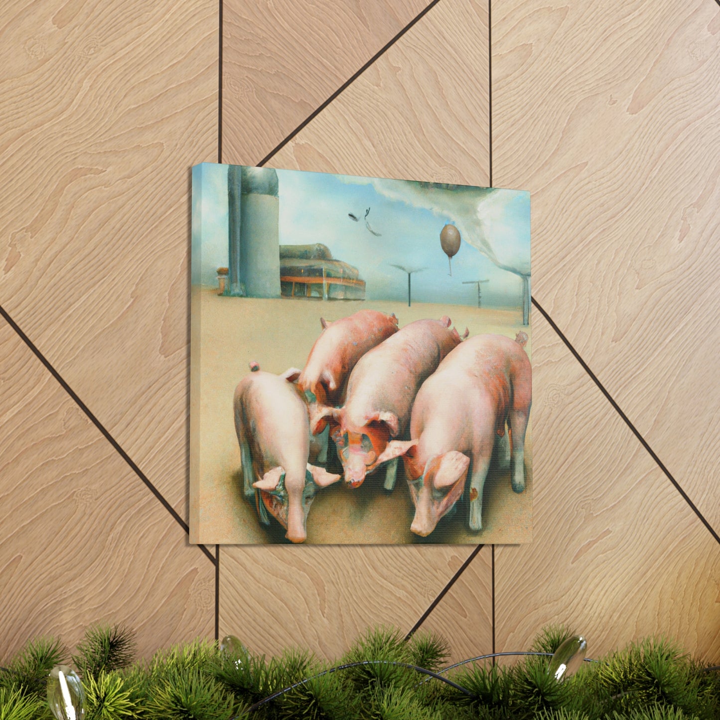 Pig in Levitation - Canvas