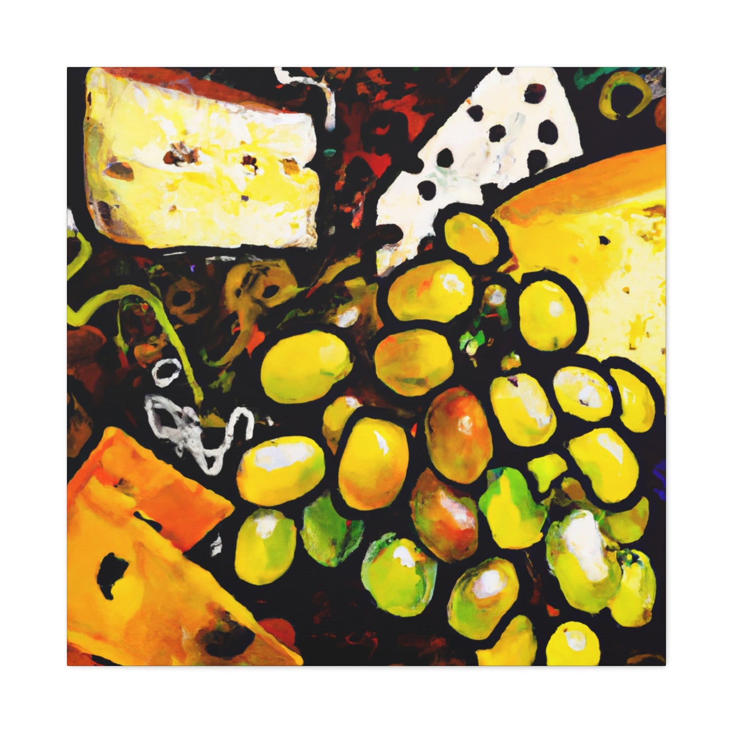 "Cheese and Grapes Melody" - Canvas