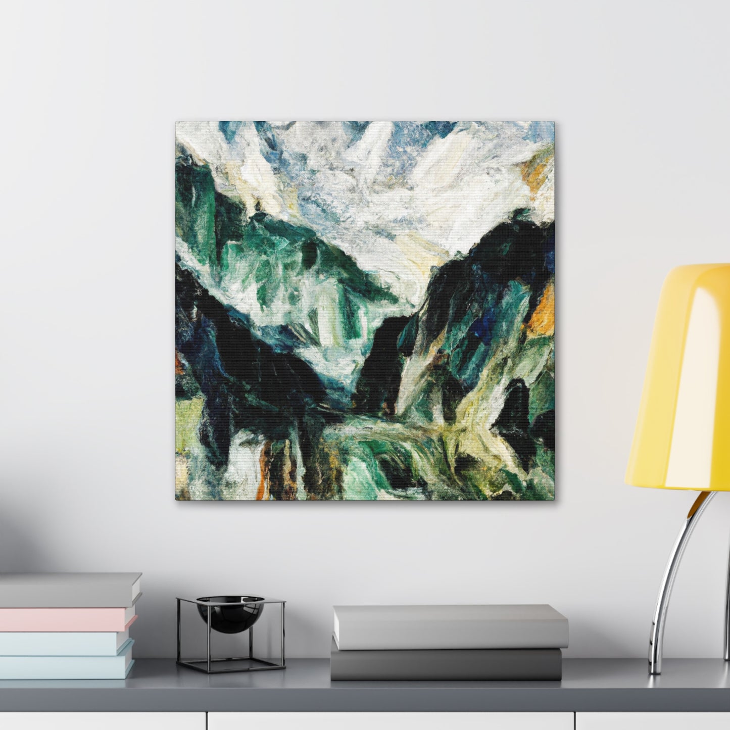 "Mountains in Moonlight Glow" - Canvas