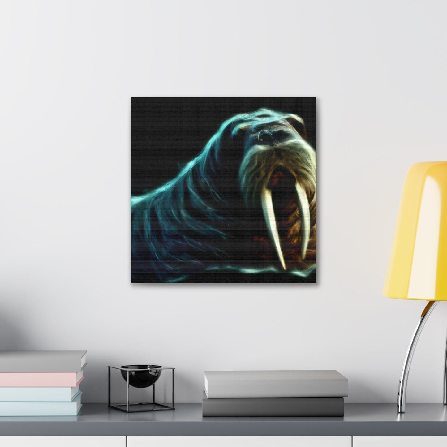 Walrus in Watercolor. - Canvas