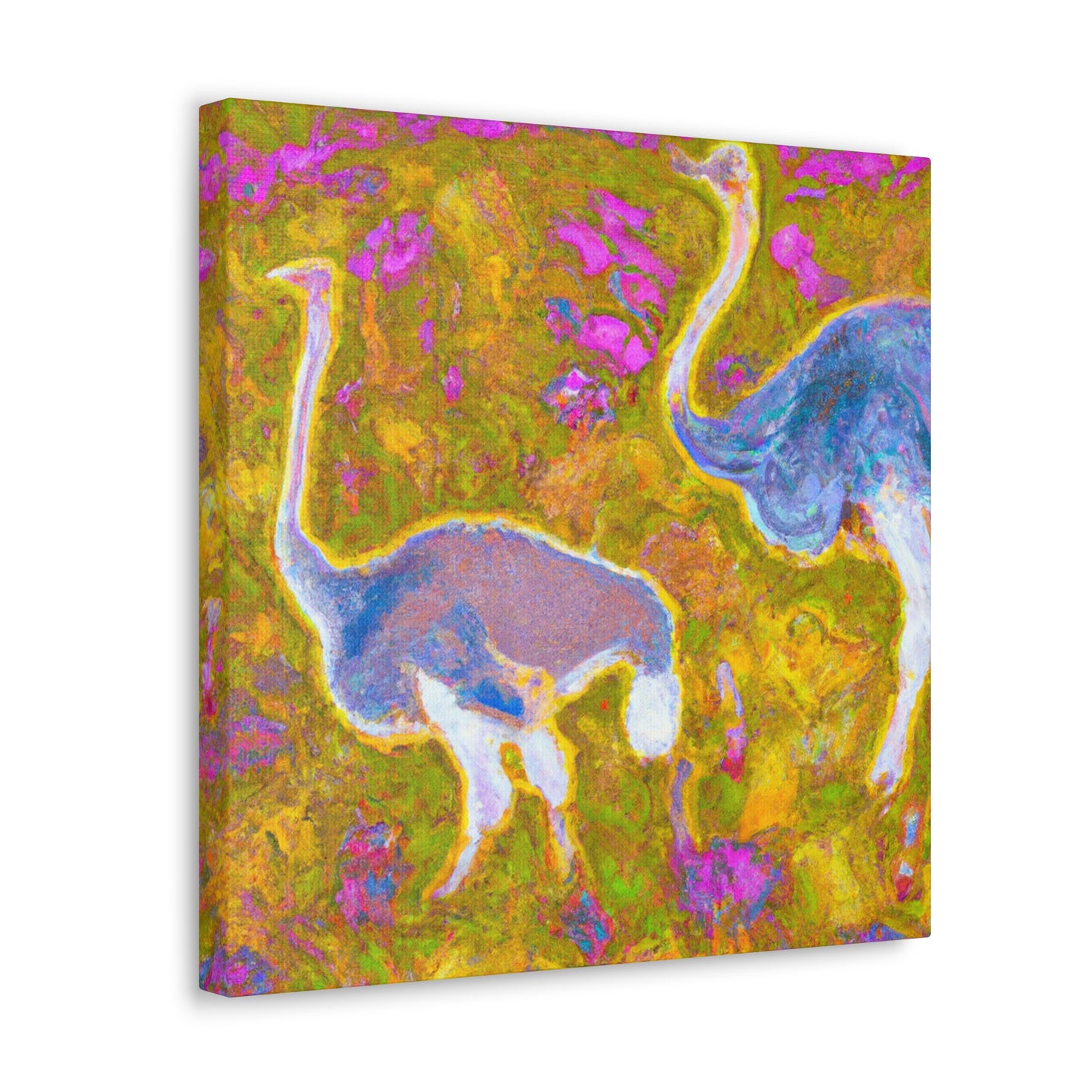 "Ostrich in Impressionism" - Canvas